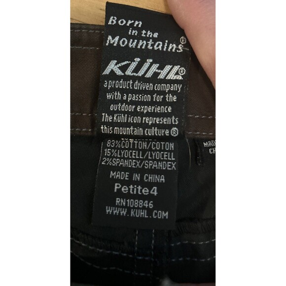 Kuhl Womans Hiking Pants Charcoal Gray Cotton Sz 4 28x28 - Picture 4 of 8